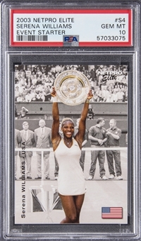 2003 Netpro Elite #S4 Serena Williams Event Starter - PSA GEM MT 10